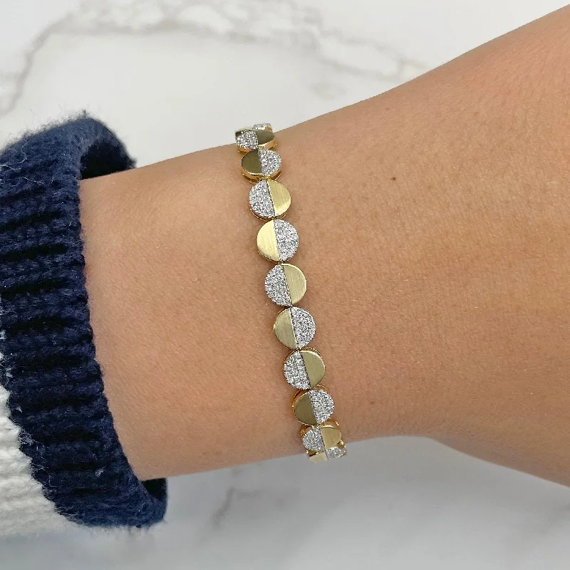 14K GOLD DIAMOND MOLLY BRACELET