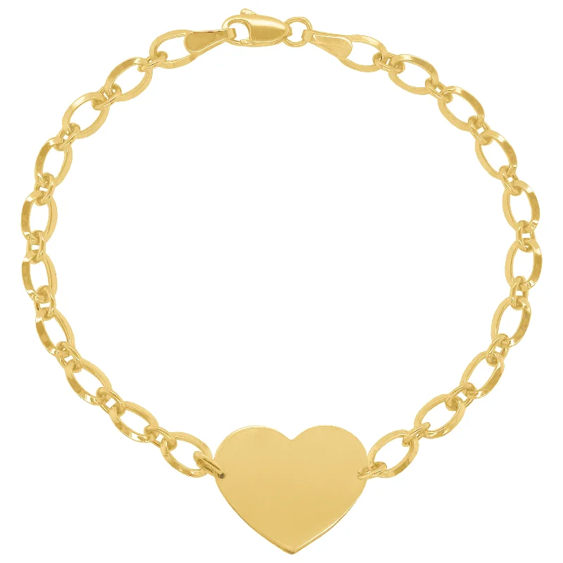 14K GOLD KENZIE HEART BRACELET