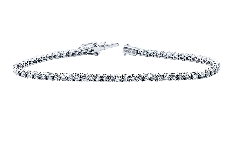 18K White Gold Diamond Tennis Bracelet