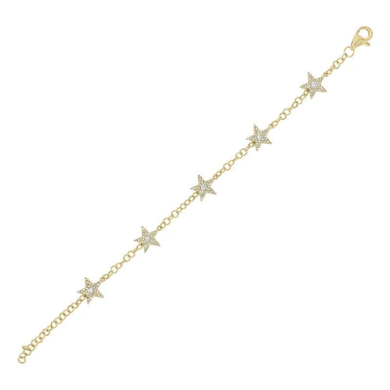 Diamond Five-Star Bracelet