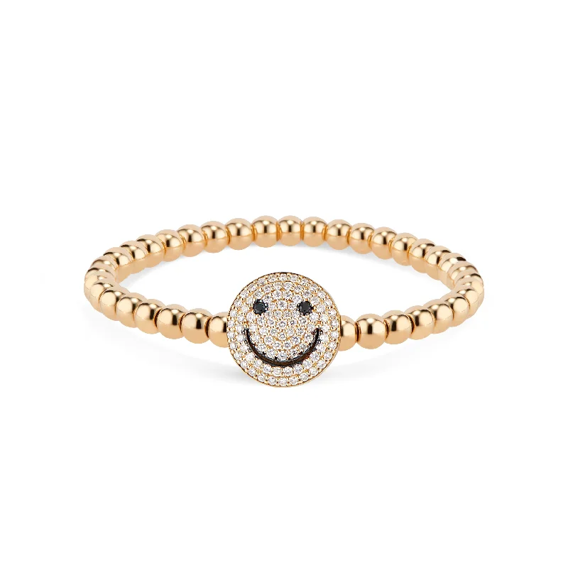 Diamond Smiley Face Bracelet