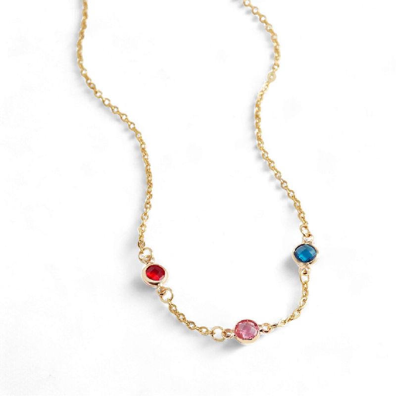 Multi-Stone Birthstone Necklace