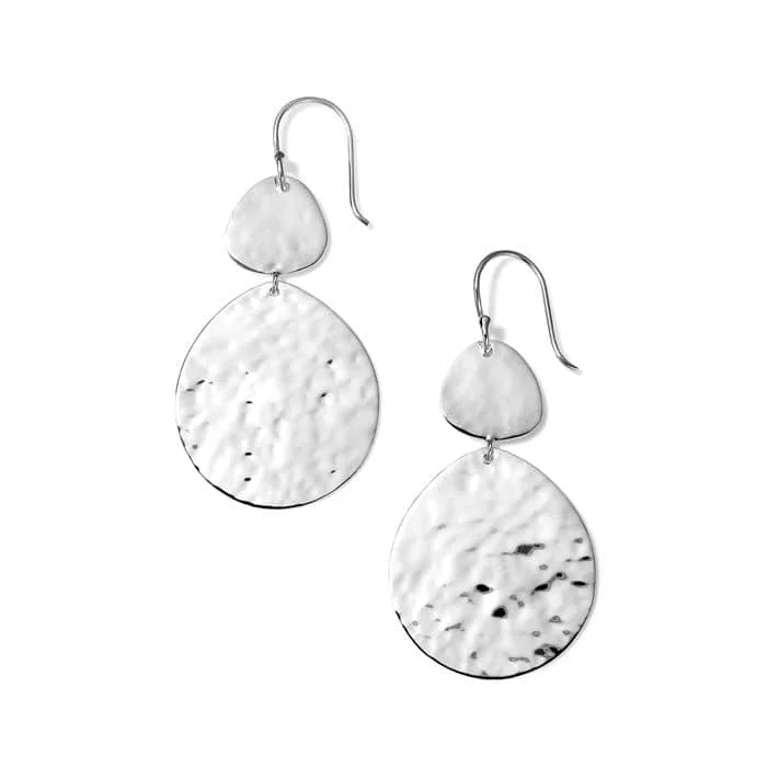 Ippolita Classico Crinkle Nomad Snowman Earrings in Sterling Silver