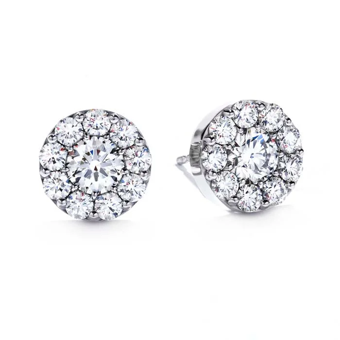 Hearts On Fire .47-.55CTW Diamond Fulfillment Earrings in 18K White Gold