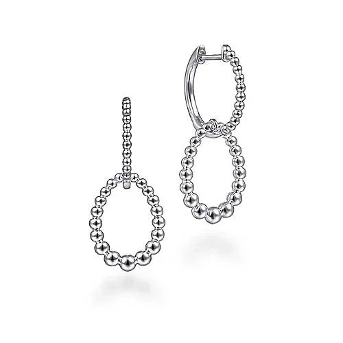 Gabriel & Co. Bujukan Huggie Drop Earrings in Sterling Silver