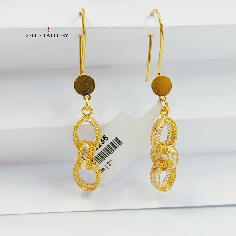 Engraved Cuban Links Earrings