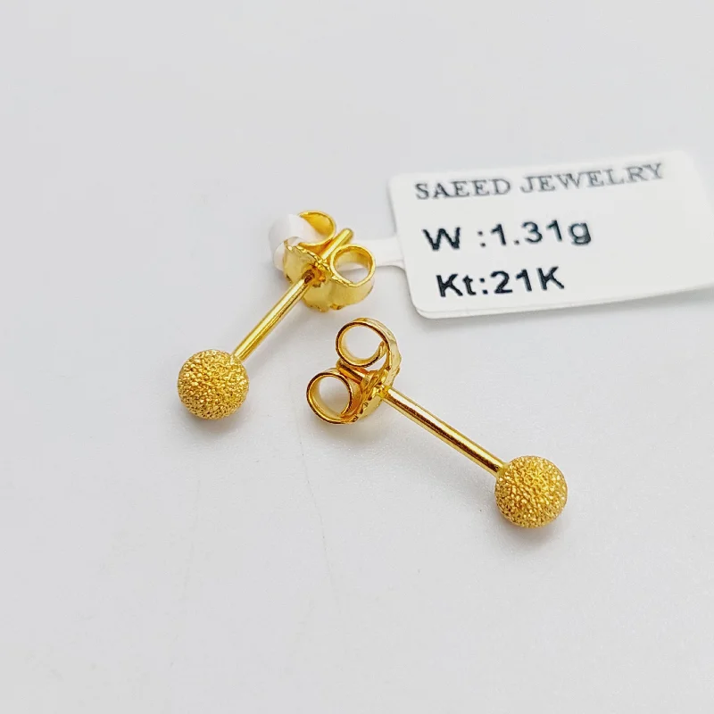 Sanded Screw Earrings