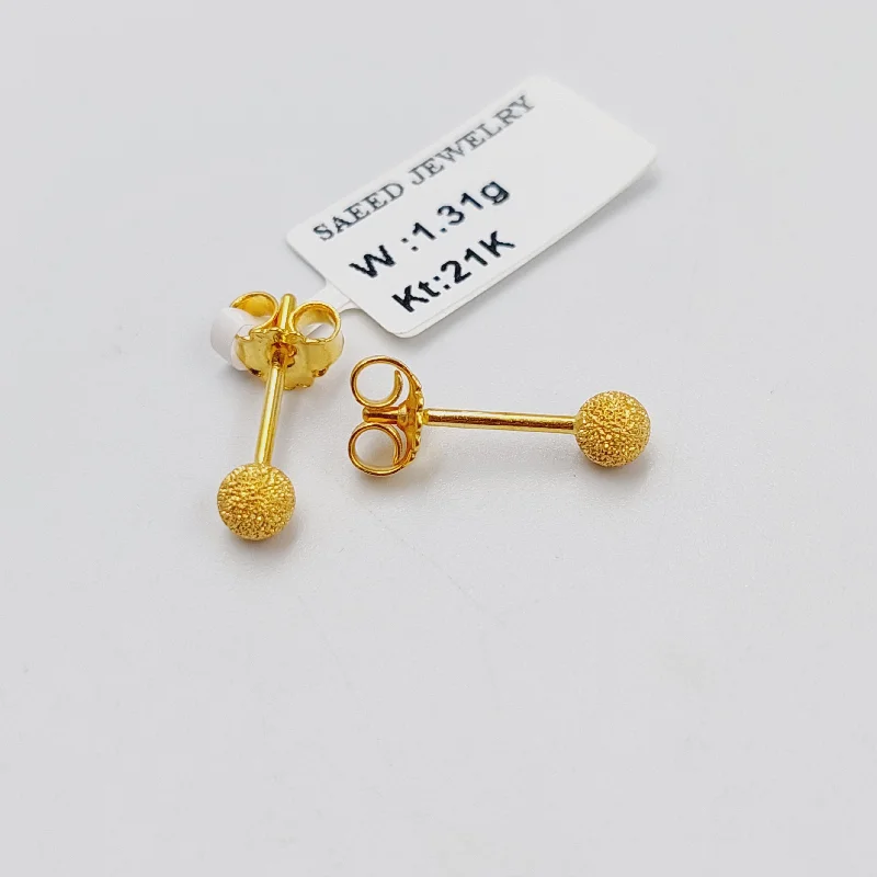 Sanded Screw Earrings