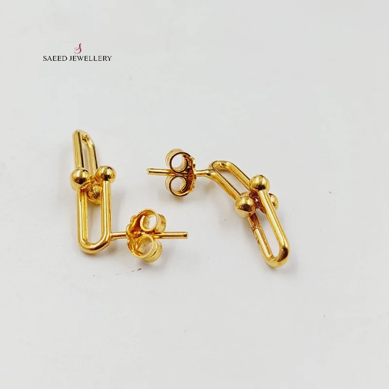 Paperclip Screw Earrings