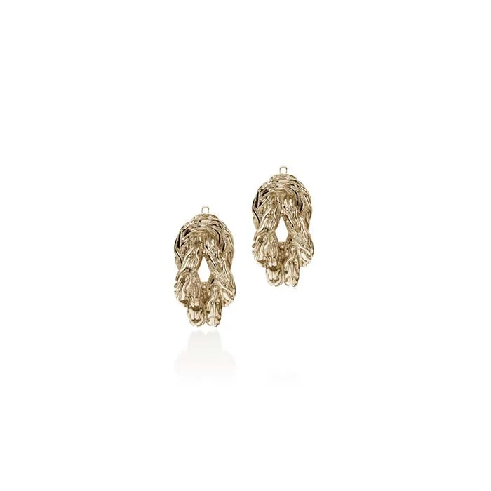 John Hardy Love Knot Earrings in 14K Yellow Gold