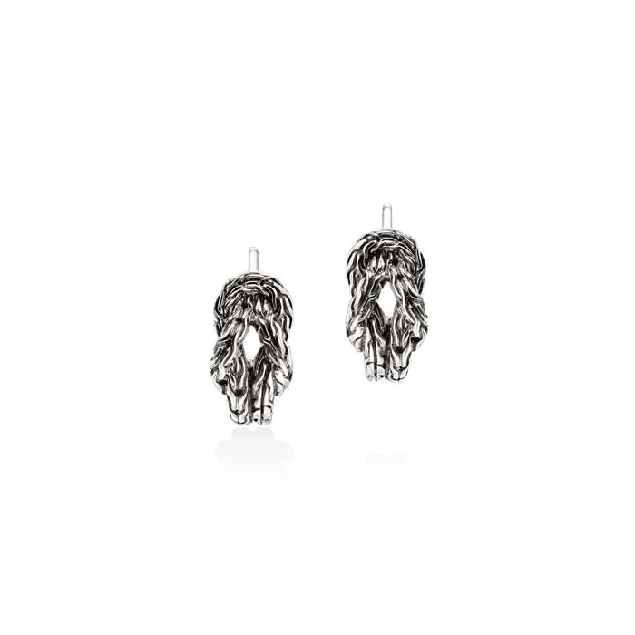 John Hardy Love Knot Earrings in Sterling Silver