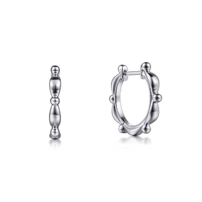 Gabriel & Co. Bujukan Huggie Earrings in Sterling Silver