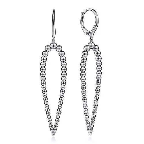 Gabriel & Co. Bujukan Teardrop Earrings in Sterling Silver